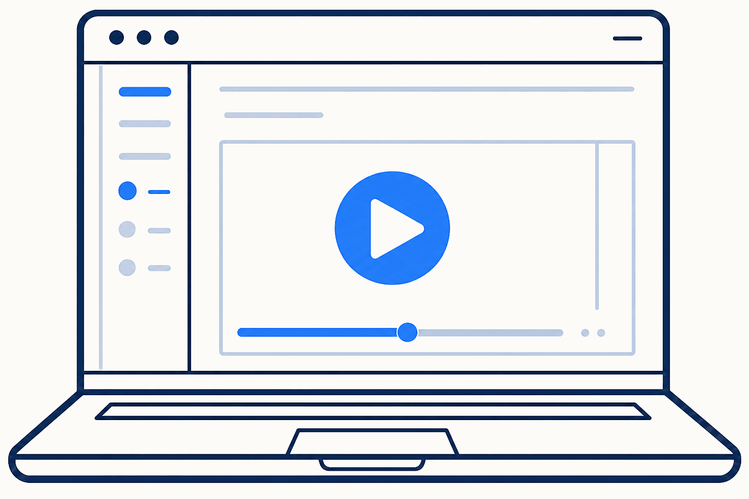 Illustration of a member learning platform